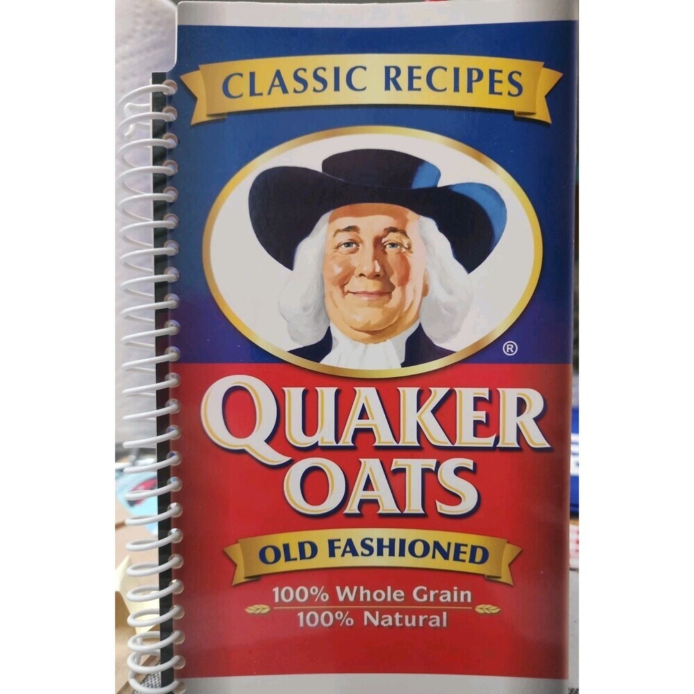 Quaker Oats 2008 Old Fashioned Classic Recipes Spiral Bound Cookbook PIL     R32